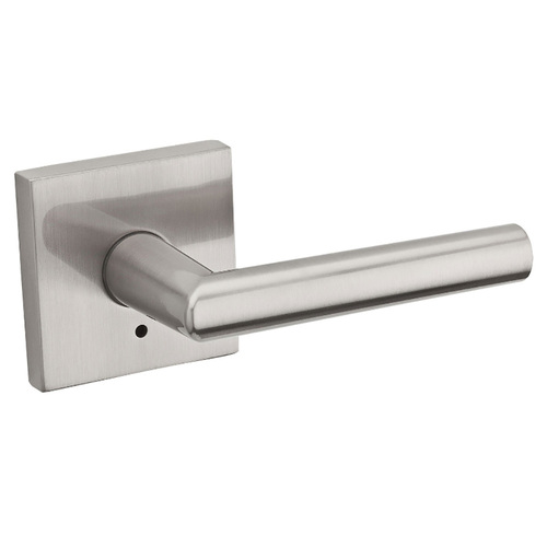 Milan Square Privacy Door Lock with 6AL Latch and RCS Strike Satin Nickel Finish