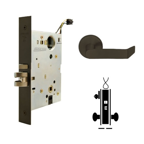 L9092EU Electrically Unlocking Mortise Lock Aged Bronze