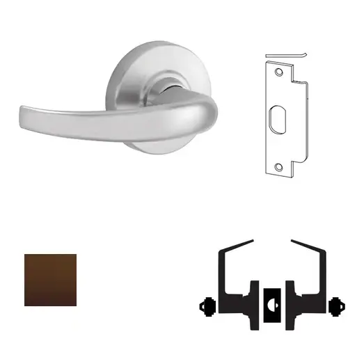 ND Series Vandlgard Vestibule C123 Keyway Sparta with 13-247 Latch 10-025 Strike Oil Rubbed Bronze Finish