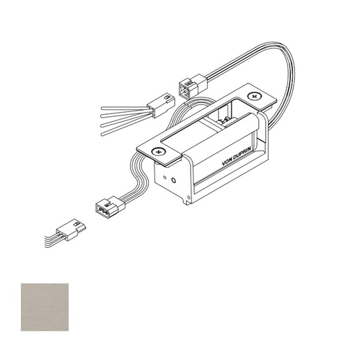 Fail Secure 12V / 24V DC Electric Strike, Satin Stainless Steel Finish