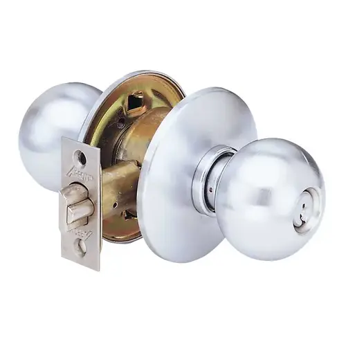 MK Series Cylindrical Knob Locks Satin Chrome