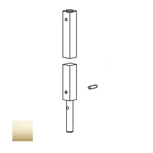 9827/9857 Extension Rod 36" Kit, Bright Brass