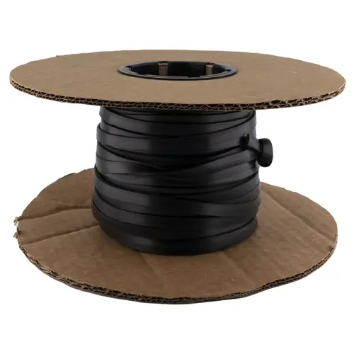 Flat Spline Black 100ft Roll