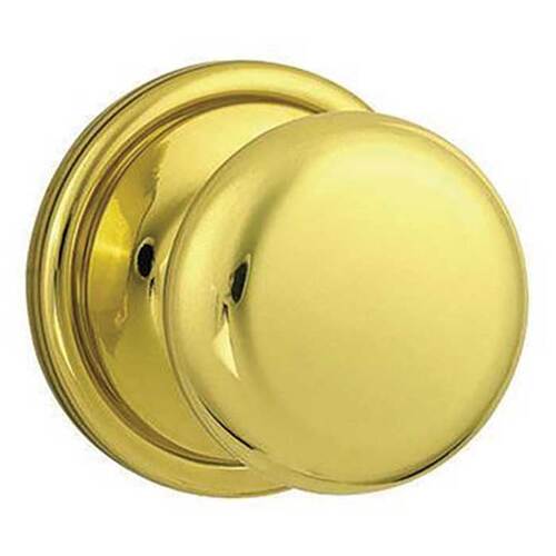 Kwikset 966H3 Interior Trim Pack Hancock Knob for 800/801/802, Bright Brass US3/605