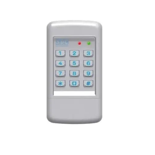 Stand Alone Indoor/Outdoor Digital Weatherized Keypad, 500 User, 1-6 Digit Pin, Surface Mount, 3" x 5-3/4 x 1-7/16", Keypad Programming, 4 Outputs, 2 Relays and 2 Solid State Outputs Timed or Latching, LED Status, 689 Aluminum Powder Coat Finish