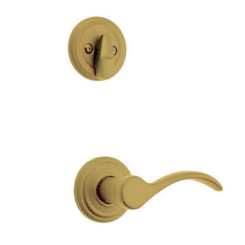 Kwikset Left Hand Pembroke Interior Single Cylinder Handleset Trim Antique Brass Finish