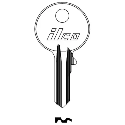 KEY BLANK NP NICKEL PLATED