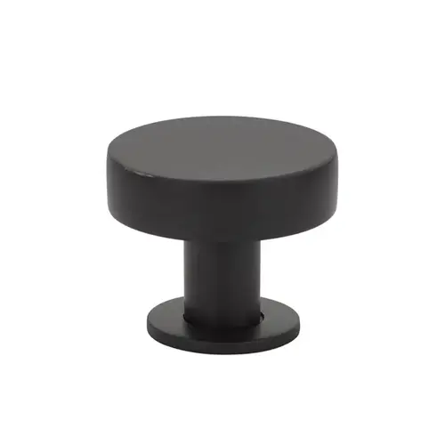 Cadet 1-1/4" Cabinet Knob Flat Black Finish