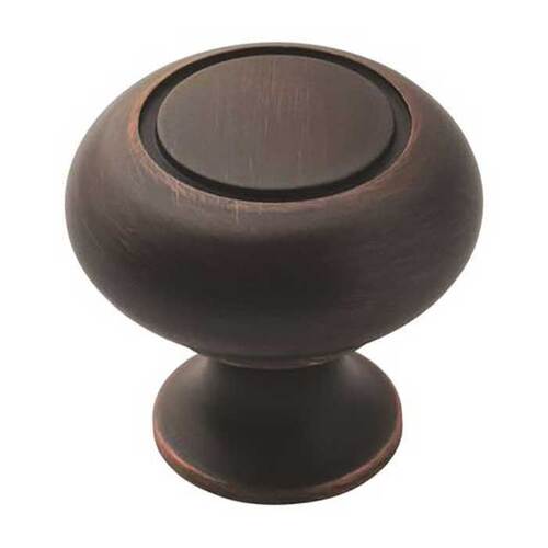 1-1/4" (32 mm) Diameter Allison Value Cabinet Knob Oil Rubbed Bronze Finish - pack of 10