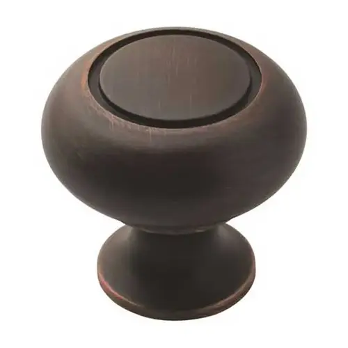 1-1/4" (32 mm) Diameter Allison Value Cabinet Knob Oil Rubbed Bronze Finish - pack of 25