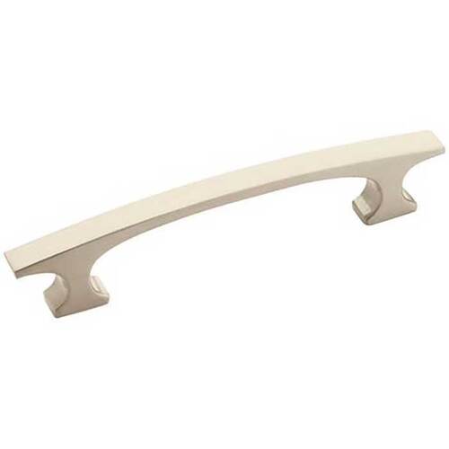 3-3/4" (96 mm) Center to Center Conrad Cabinet Pull Satin Nickel Finish