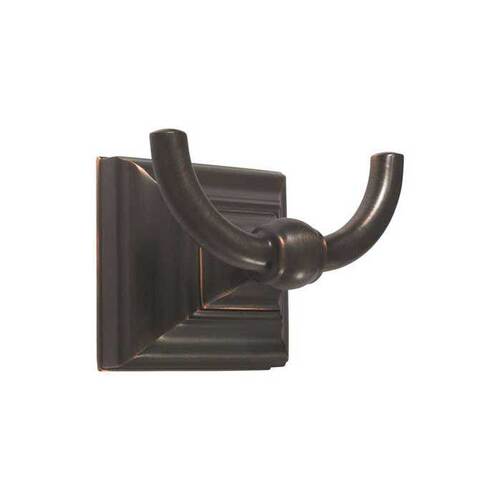 Amerock BH26512ORB Markham Double Prong Robe Hook Oil Rubbed Bronze Finish
