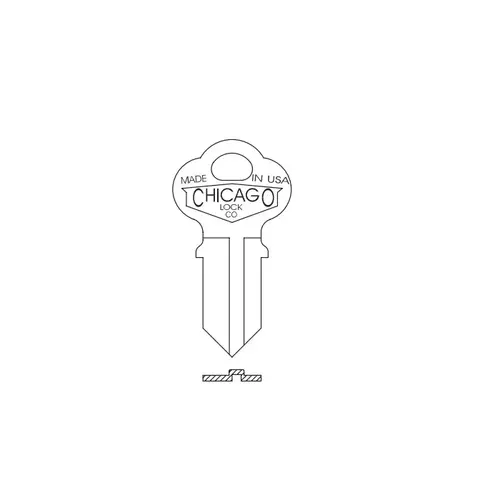 Compx Security DK4L-XCP10 Chicago Key Blanks 1041GA CG2 - pack of 10