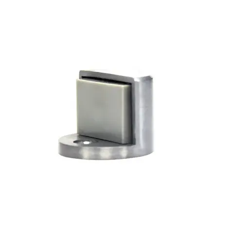 Square Floor Stop Satin Chrome Finish