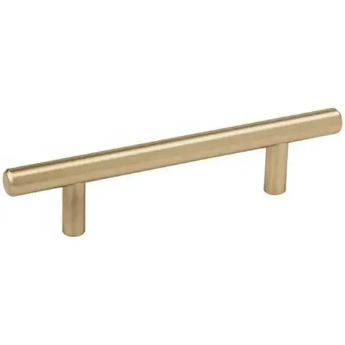 3-3/4" (96 mm) Center to Center Bar Cabinet Pull Golden Champagne Finish