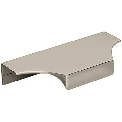 Extent 4-3/16 in (106 mm) Center-to-Center Polished Nickel Cabinet Edge Pull