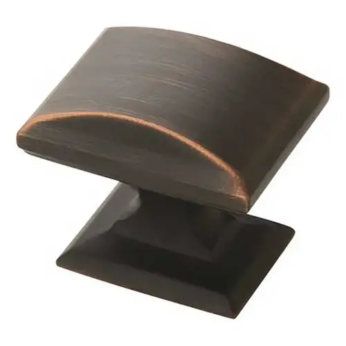 Cabinet Knob Candler Rectangle 1-1/8" Oil Rubbed Bronze Oil Rubbed Bronze - pack of 25