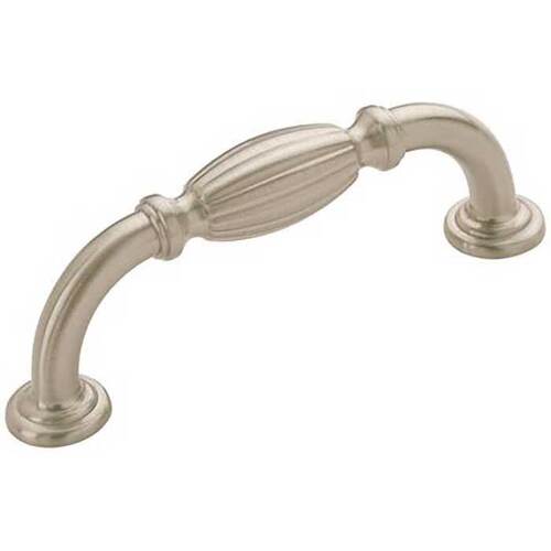 Blythe Traditional Kitchen Cabinet Pull 3" Center to Center Satin Nickel - pack of 10