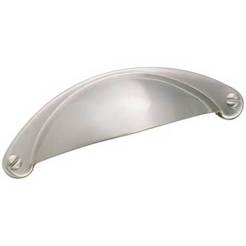 2-1/2" (64 mm) Center to Center Essential'Z Cabinet Cup Pull Satin Nickel Finish - pack of 25