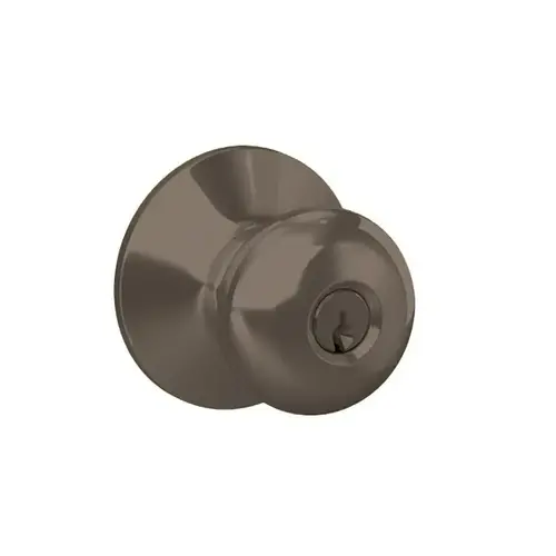 Plymouth Series Keyed Entry Knob, Solid Brass/Zinc, Oil-Rubbed Bronze - pack of 4