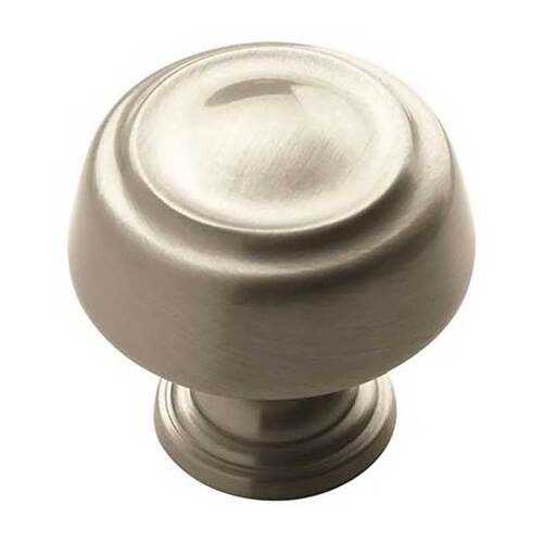 Cabinet Knob Kane & Crosley Collection 1-1/4" D 1-1/4" Satin Nickel Satin Nickel