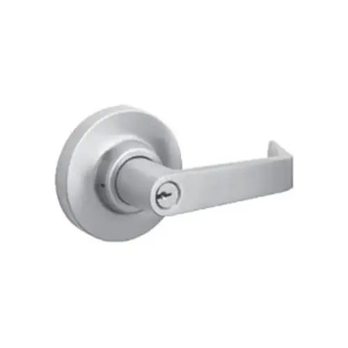 8R08 - 8000 Trim Key In Rectangular Lever Classroom Function, Key Locks/Unlock Lever, 626/US26D Satin Chrome