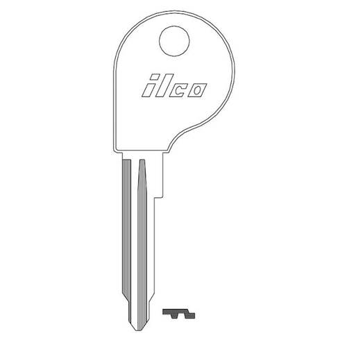 KEY BLANK KEY BLANK NICKEL PLATED - pack of 10