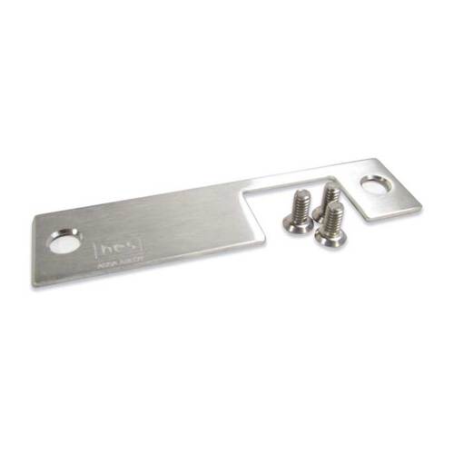 Faceplate for HES 1006 Series Electric Strikes for Mortise Lockset with Deadlatch Above the Latchbolt Satin Stainless Steel