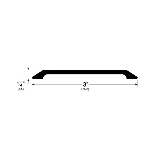 36" Saddle Threshold Mill Finish Aluminum Finish