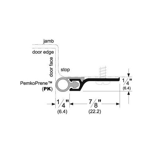 303 Perimeter Gasket Dark Bronze Anodized Aluminum