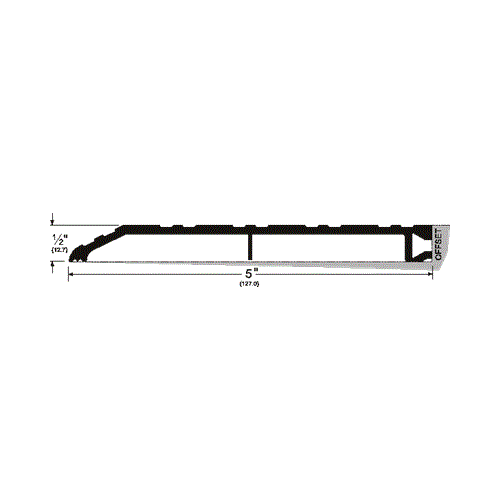 48" Saddle Threshold Mill Finish Aluminum Finish