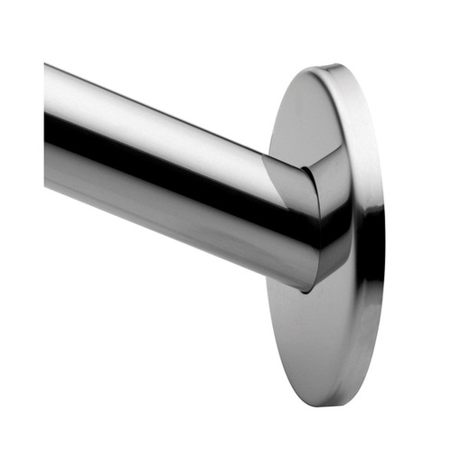58.4 in. Curved Shower Rod Bar in Polished Stainless Steel
