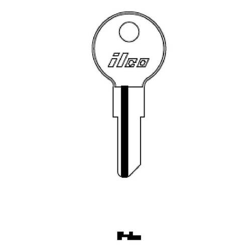 Illinois IL11 Utility Blank Key Silver