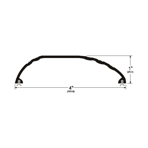 72" Residential Saddle Threshold Mill Finish Dark Bronze Finish