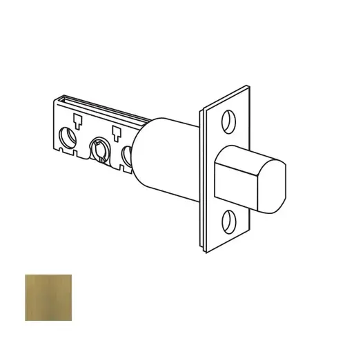 B600 Series Square Corner Deadbolt with 2-3/8" Backset and 1-1/8" Face Satin Brass Finish