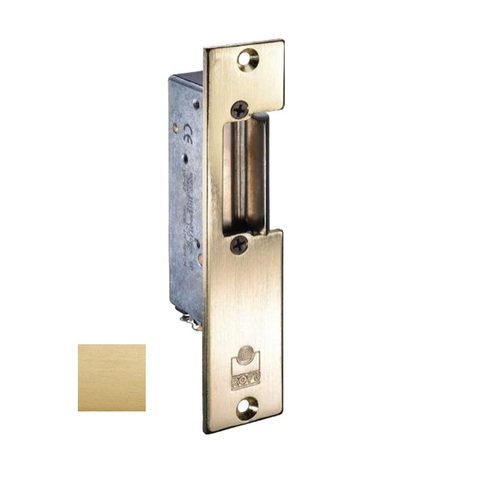 1400 SERIES ELECTRIC STRIKE 12VAC/DC, FAIL SECURE SATIN BRASS