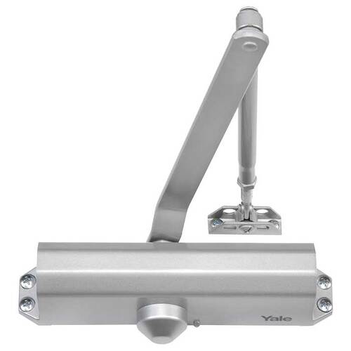 Yale Commercial 1101BF689 Multi Size Non Hold Open Door Closer Aluminum Finish