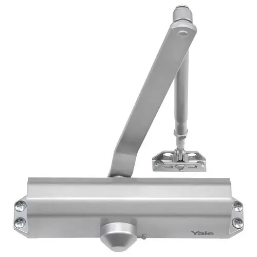 Multi Size Non Hold Open Door Closer Aluminum Finish