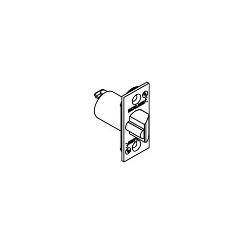 A Series Square Corner Dead Latch with 2-3/8" Backset with 1" Face Satin Brass Finish