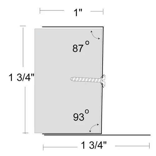 Single Beveled Edge Astragal on Inactive Leaf