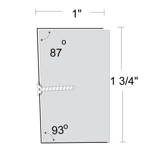 National Guard Products 542-TAN-96IN Single Beveled Door Edge