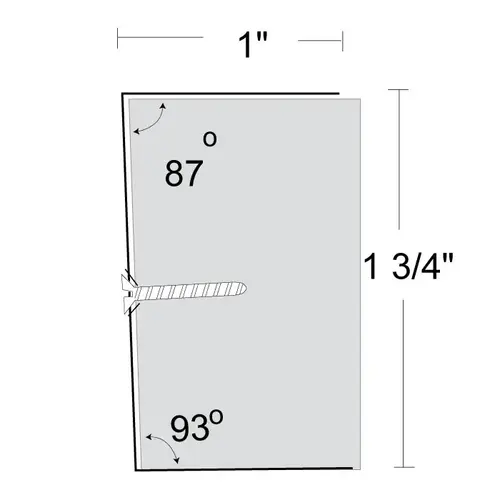 Single Beveled Door Edge