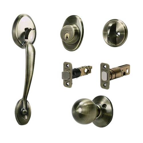 F60 Plymouth Handleset/Entrance Orbit Knob Complete Lock