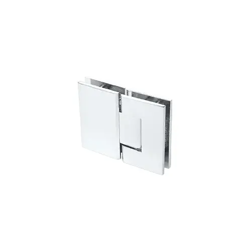 Satin Chrome Vienna 580 Series Glass-to-Glass Hinge with Internal 5 Degree Pin