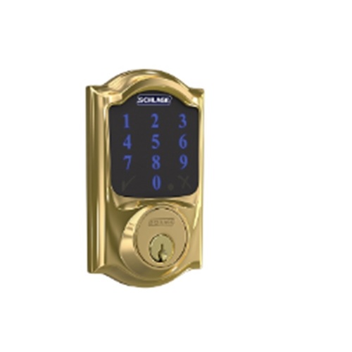 BE469NX Camelot Schlage Connect Deadbolt with Alarm