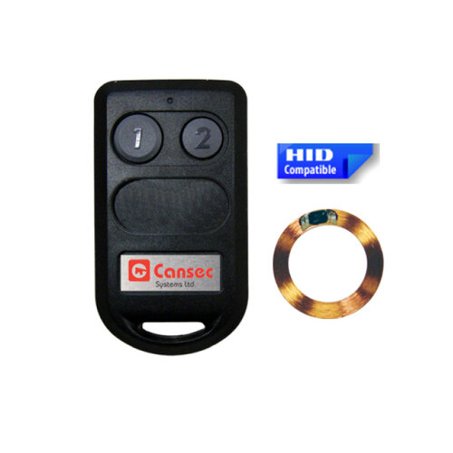 Cansec Systems Ltd CA-CP1TXFOB2-37H CA-CP1TXFOB2-H HID Two-Button RF Transmitter, 37 Bit