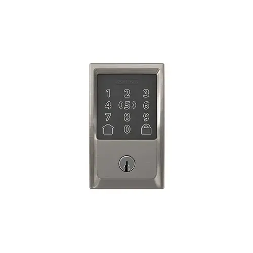Encode Plus Smart WiFi Single Cylinder Deadbolt Satin Nickel