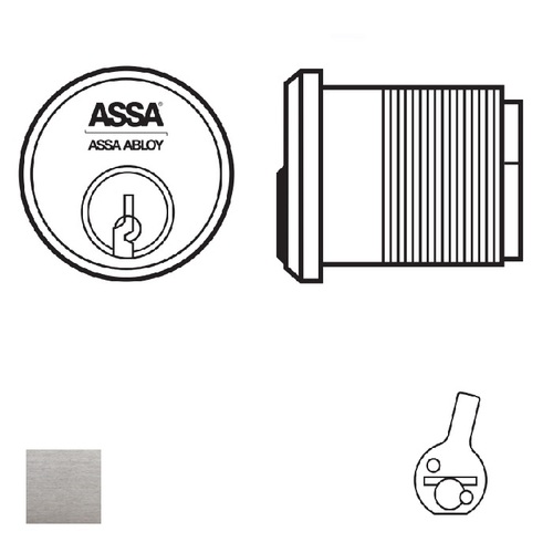 ASSA V6551-2-626-SNS Mortise Cylinder