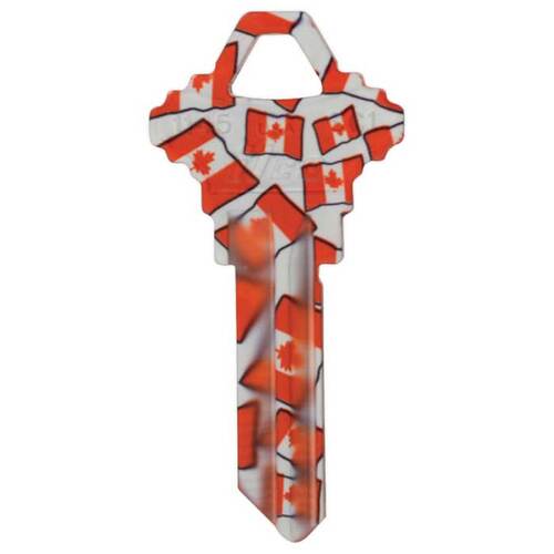 Kaba Ilco SC1CANFLAGILCO Blank Personalized Keys Canadian Flag