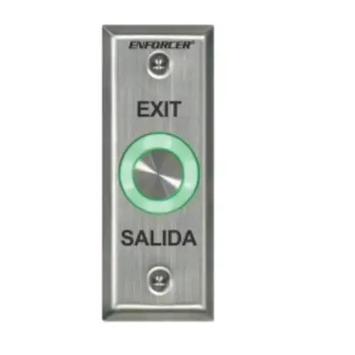 Piezoelectric Push Button Vandal Resistant Slimline Plate